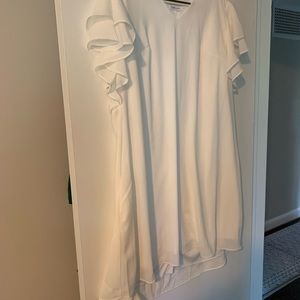 Fun and flowy chic soul white dress